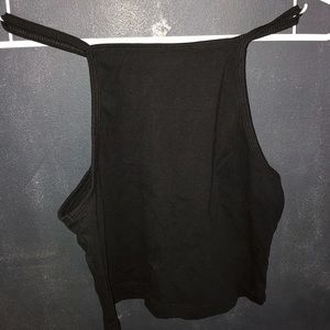 Black Basic Halter Top